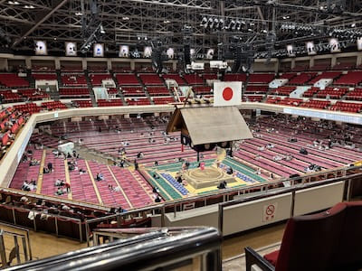 両国国技館イスB席の土俵の見え方